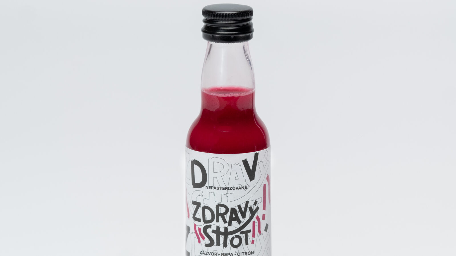 Shot z červenej repy so zázvorom a citrónom 40 ml